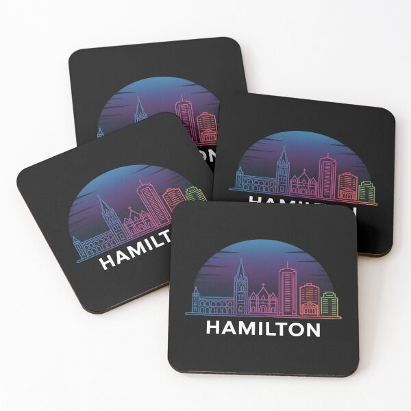 Item preview, Hamilton Skyline – Minimalist Neon Travel Souvenir Design designed and sold by Paper Drip.