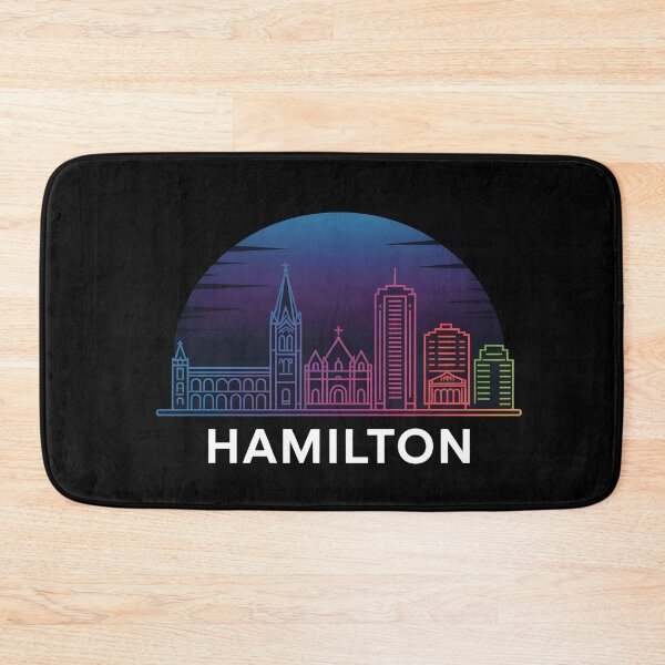 Item preview, Hamilton Skyline – Minimalist Neon Travel Souvenir Design designed and sold by Paper Drip.