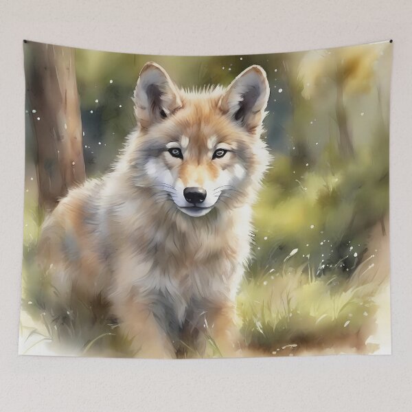 Item preview, Young Wolf in Nature designed and sold by CalmnessbyChoice.