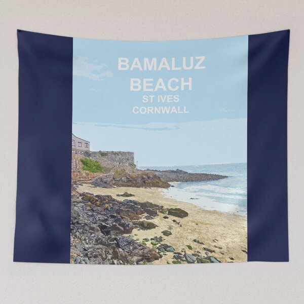 Item preview, St Ives Cornwall.  Cornish gift Kernow Travel location poster designed and sold by BarbaraGlebska.