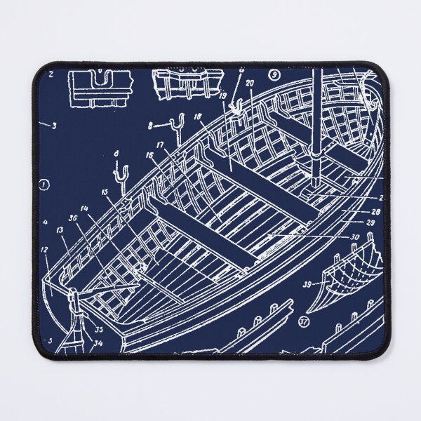 Item preview, Diagram of a Dinghy designed and sold by ElderIslesPress.