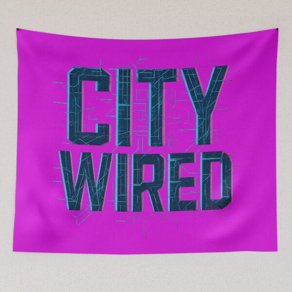 Item preview, City Wired Neon Circuit Futuristic Glitch designed and sold by ArtComixHaven.