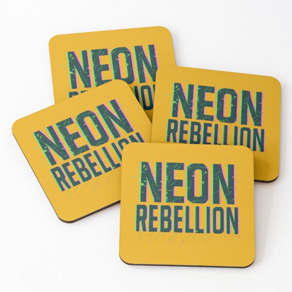 Item preview, Neon Rebellion Futuristic Grid Cyberpunk Glitch designed and sold by ArtComixHaven.