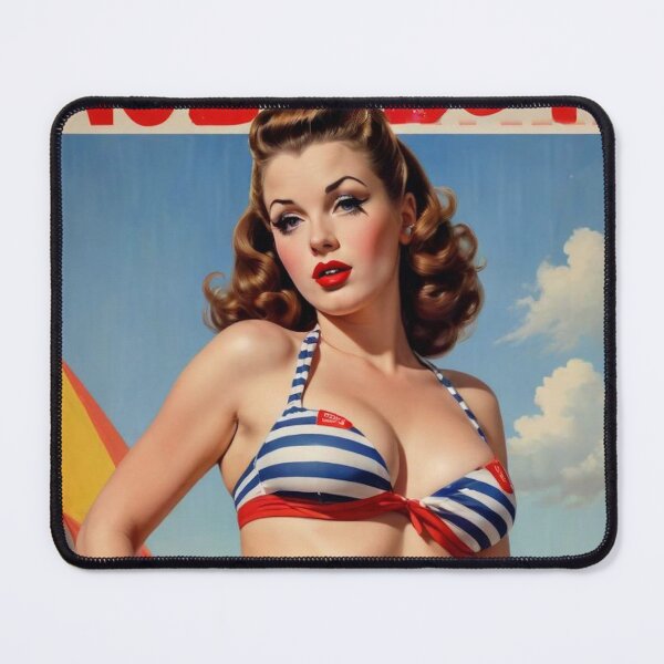 Item preview, Classic 1940s Pin Up in Swimsuit – Vintage Retro Art for Home Décor designed and sold by MissSaylor.