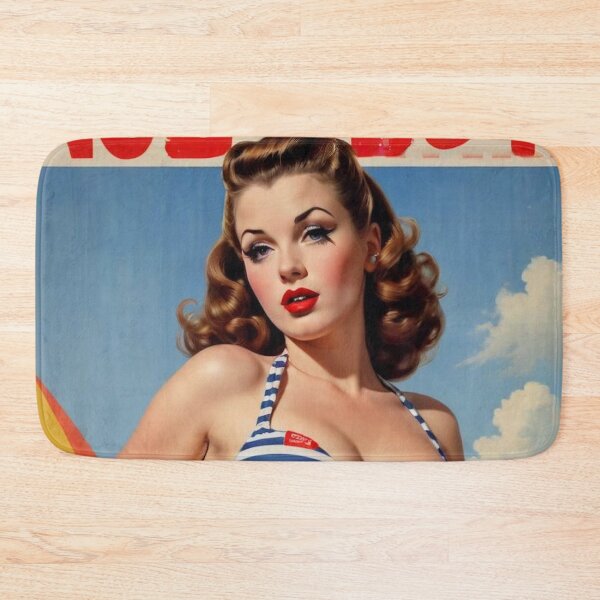 Item preview, Classic 1940s Pin Up in Swimsuit – Vintage Retro Art for Home Décor designed and sold by MissSaylor.