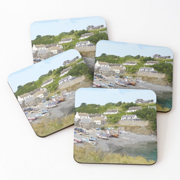 Item preview, Cadgwith Cove Cornwall.  Cornish gift Kernow Travel location poster designed and sold by BarbaraGlebska.