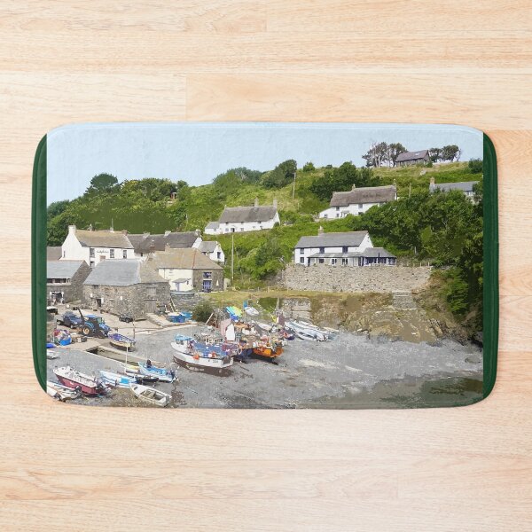 Item preview, Cadgwith Cove Cornwall.  Cornish gift Kernow Travel location poster designed and sold by BarbaraGlebska.