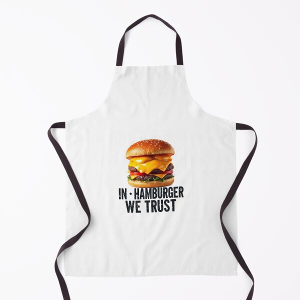 Item preview, In hamburger we trust prank meme funny birthday food pizza designed and sold by CheeseBlueprint.