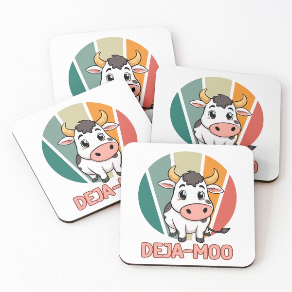 Item preview, Deja Moo Funny Cow Pun designed and sold by CleanDecor.