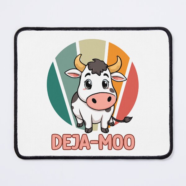 Item preview, Deja Moo Funny Cow Pun designed and sold by CleanDecor.