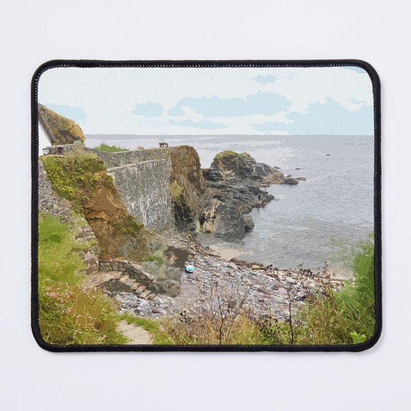 Item preview, Cadgwith Cove Cornwall.  Cornish gift Kernow Travel location poster designed and sold by BarbaraGlebska.