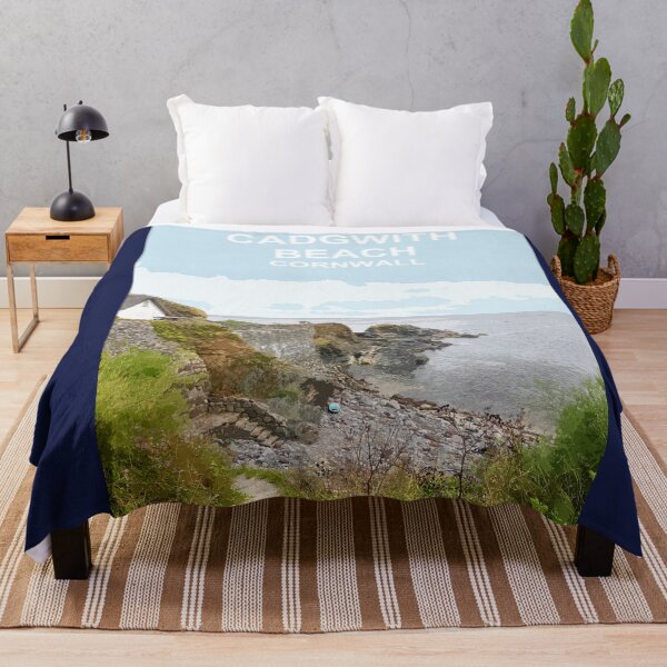 Item preview, Cadgwith Cove Cornwall.  Cornish gift Kernow Travel location poster designed and sold by BarbaraGlebska.