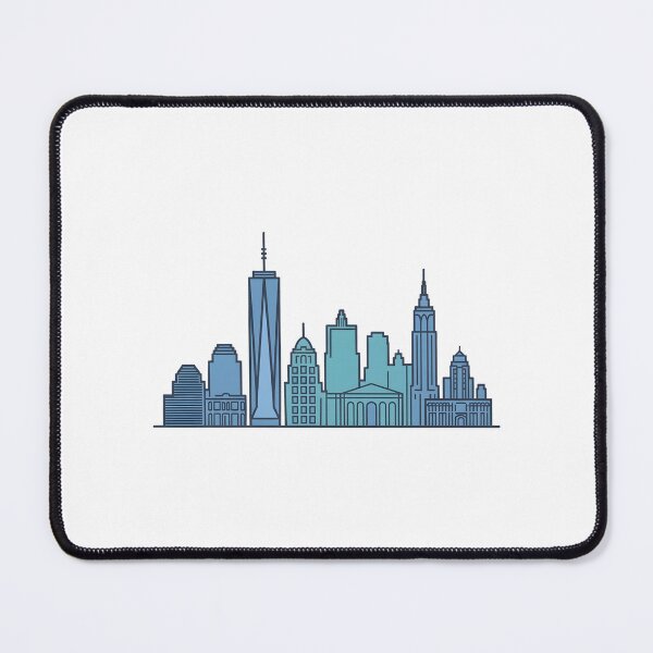 Item preview, Hamilton Skyline – Minimalist Cool Blue Travel Souvenir Design designed and sold by Paper Drip.