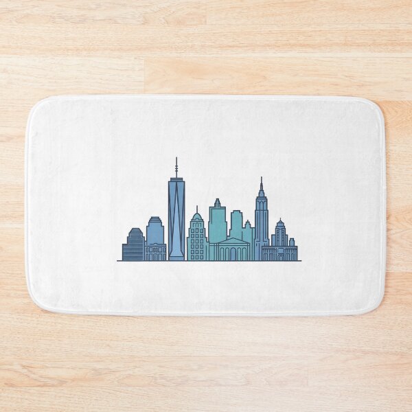 Item preview, Hamilton Skyline – Minimalist Cool Blue Travel Souvenir Design designed and sold by Paper Drip.