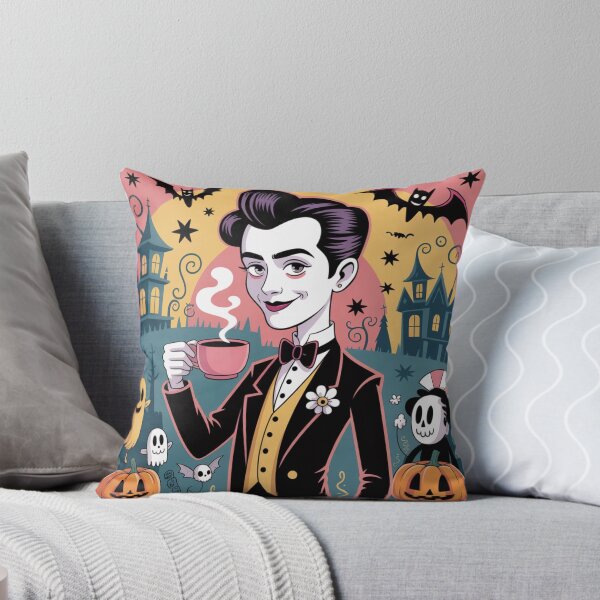 Item preview, Charming Halloween Gentleman with Coffee designed and sold by Cafe-Color.