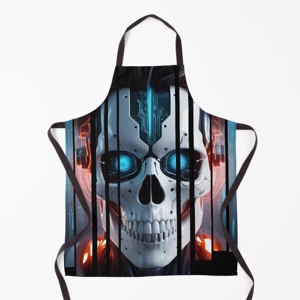 Item preview, Cybernetic skull with data streams 2 designed and sold by Neon G.