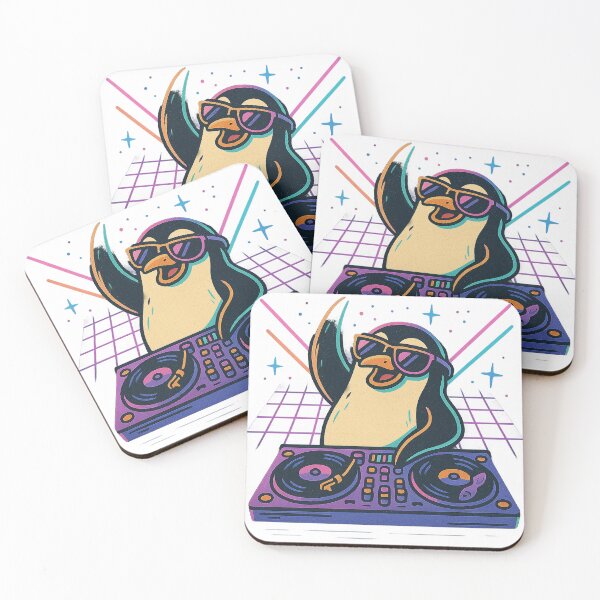 Item preview, Funny Penguin DJ Meme – Party Animal Humor & Music Lover Gift designed and sold by jimnicklaus.