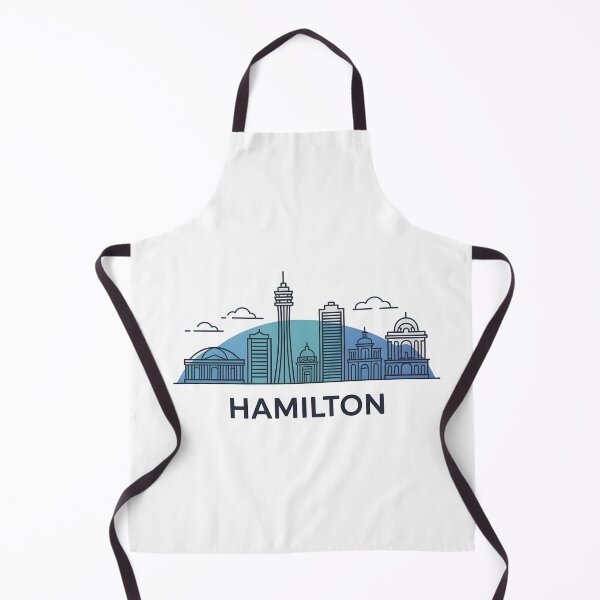 Item preview, Hamilton Skyline – Minimalist Cool Blue Travel Souvenir Design designed and sold by Paper Drip.