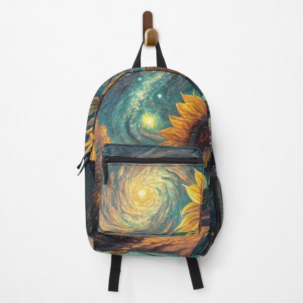 Item preview, Reinterpretation of Van Gogh’s “Sunflowers” with futuristic digital elements. designed and sold by Creative Line Prints.