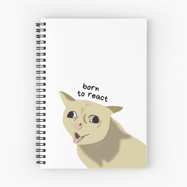 Item preview, Born To React Funny Cat Meme designed and sold by DodoGoneWild.