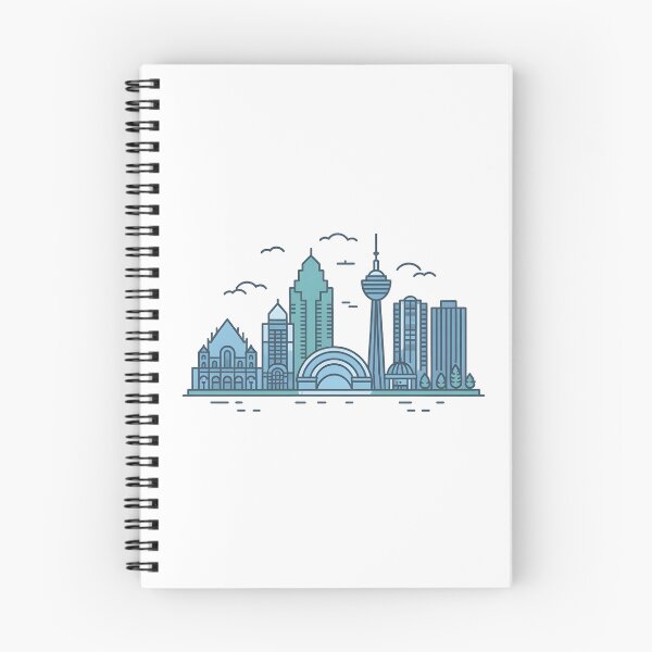 Item preview, Hamilton Skyline – Minimalist Cool Blue Travel Souvenir Design designed and sold by Paper Drip.