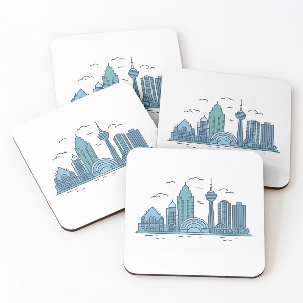 Item preview, Hamilton Skyline – Minimalist Cool Blue Travel Souvenir Design designed and sold by Paper Drip.