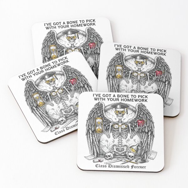 Item preview, Bone to Pick Homework Skeleton Art | Dark Humor Halloween Design designed and sold by AnnDesignStudio.
