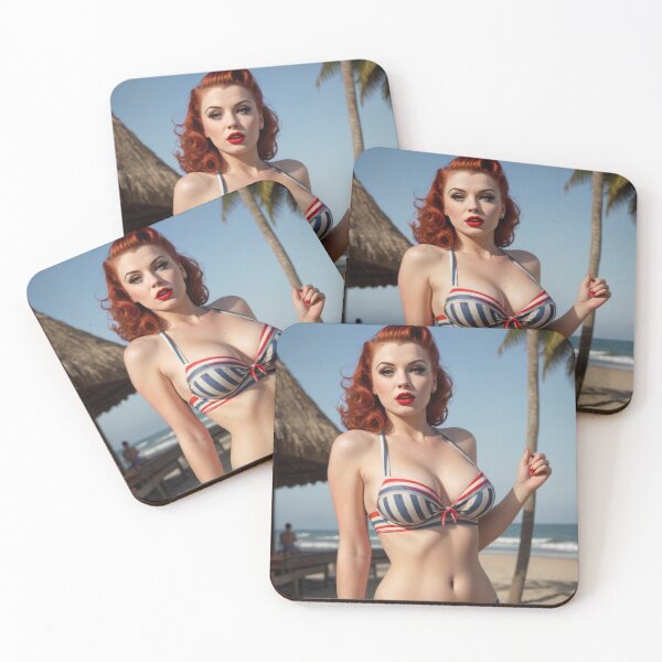 Item preview, Vintage 1940s Swimsuit Pin Up – Retro Beach Poster & Wall Décor designed and sold by MissSaylor.