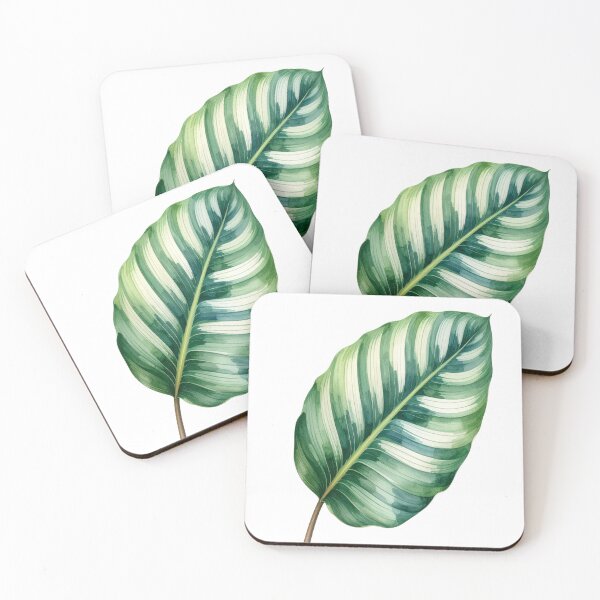 Item preview, Watercolor Calathea Leaf – Tropical Green Botanical Illustration designed and sold by Simple Nature Studio.