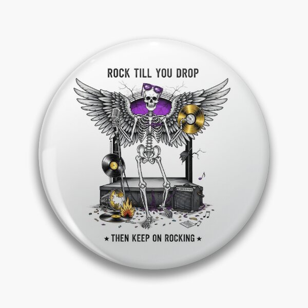 Item preview, Rock Till You Drop Skeleton Art | Halloween Music Party Design designed and sold by AnnDesignStudio.