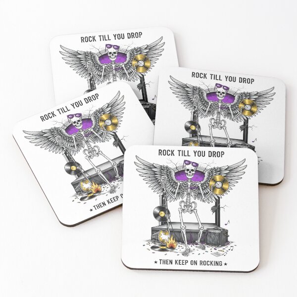 Item preview, Rock Till You Drop Skeleton Art | Halloween Music Party Design designed and sold by AnnDesignStudio.