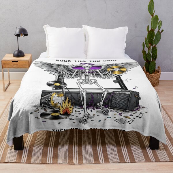 Item preview, Rock Till You Drop Skeleton Art | Halloween Music Party Design designed and sold by AnnDesignStudio.