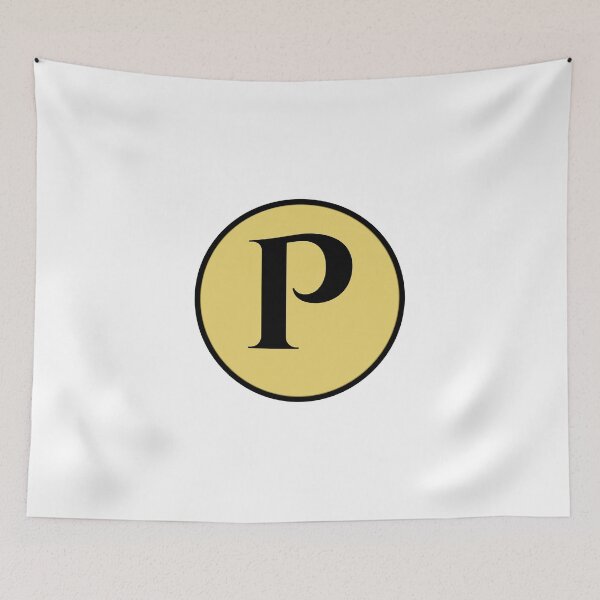 Item preview, Vintage Gold P Monogram designed and sold by rustyroofco.