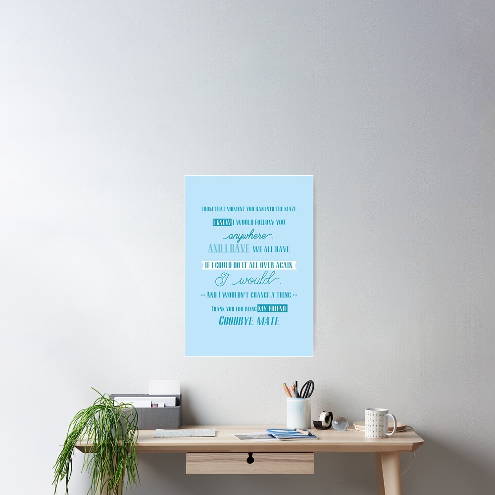 Newt Letter To Thomas The Maze Runner Poster For Sale By Newt Letter To Thomas The Maze Runner Poster For Sale By
