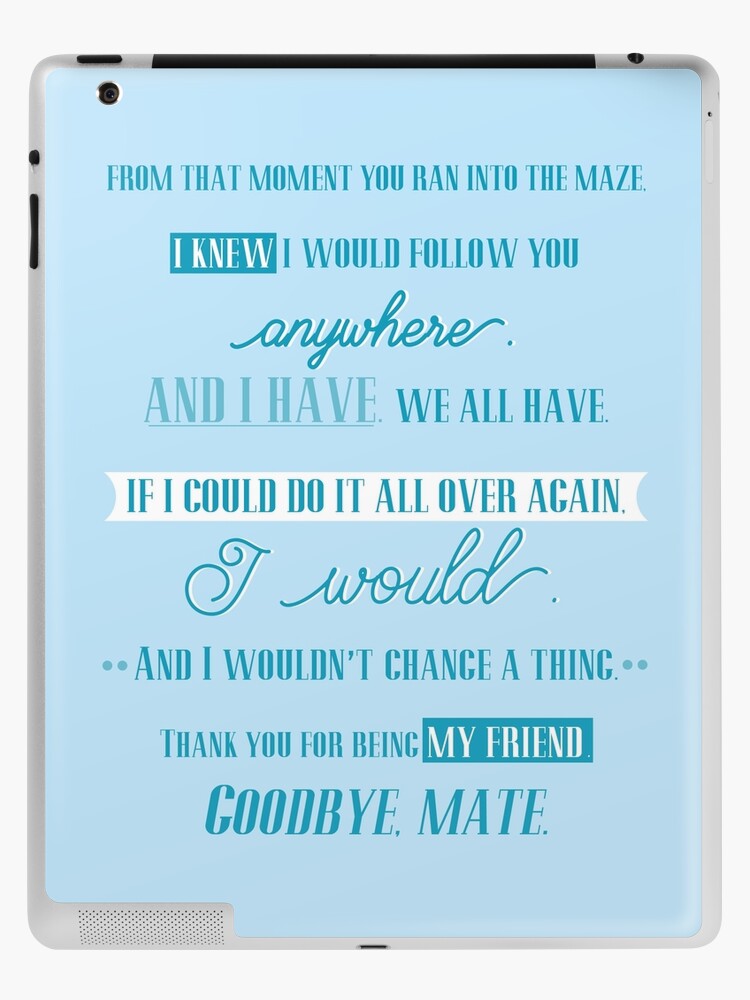 Newt X Thomas - Maze Runner iPad Case & Skin for Sale by