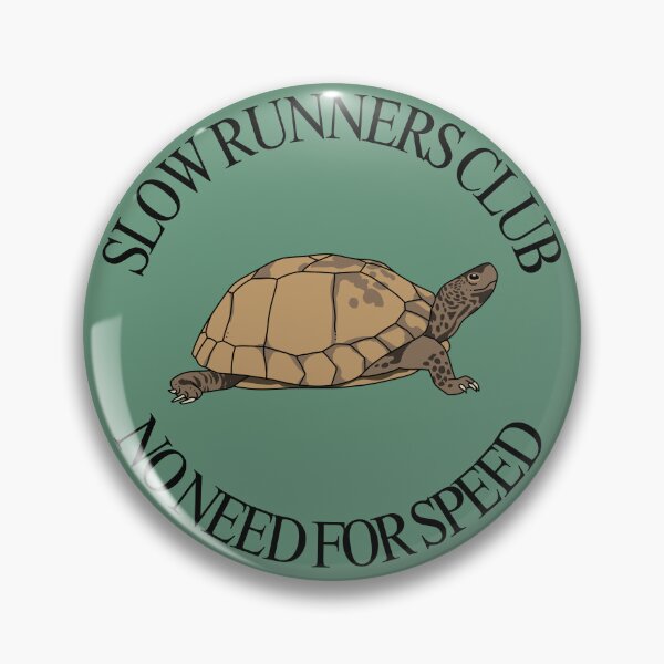 Item preview, Slow Runners Club Turtle designed and sold by gracesbookmarks.