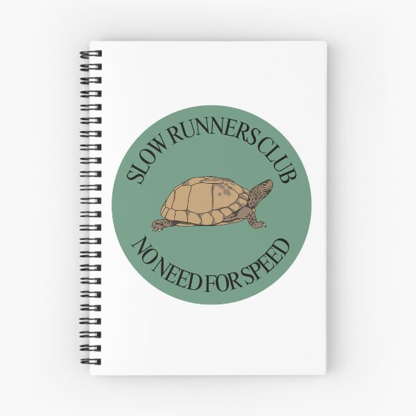 Item preview, Slow Runners Club Turtle designed and sold by gracesbookmarks.
