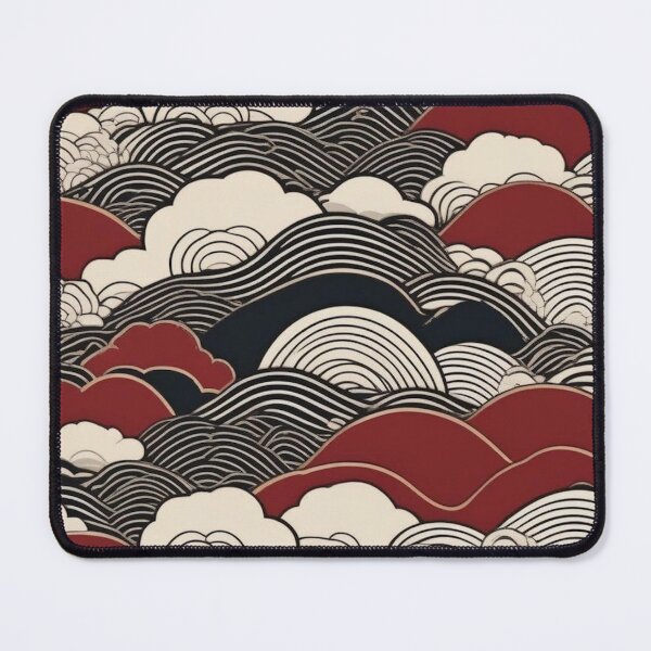 Item preview, Cherry Blossom and Wave – Retro Japanese Seamless Background designed and sold by Vandy Fullam.