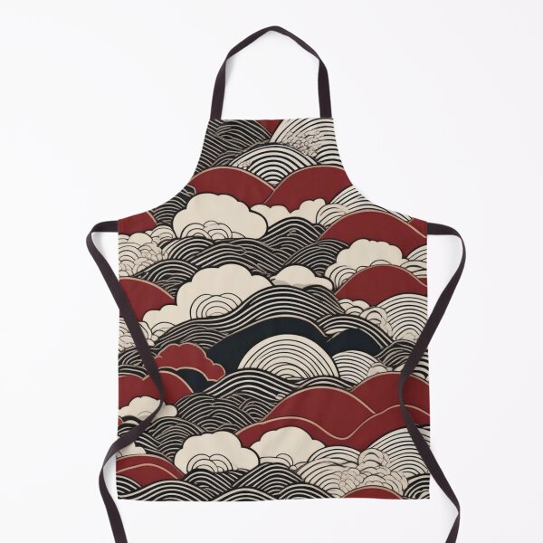 Item preview, Cherry Blossom and Wave – Retro Japanese Seamless Background designed and sold by Vandy Fullam.
