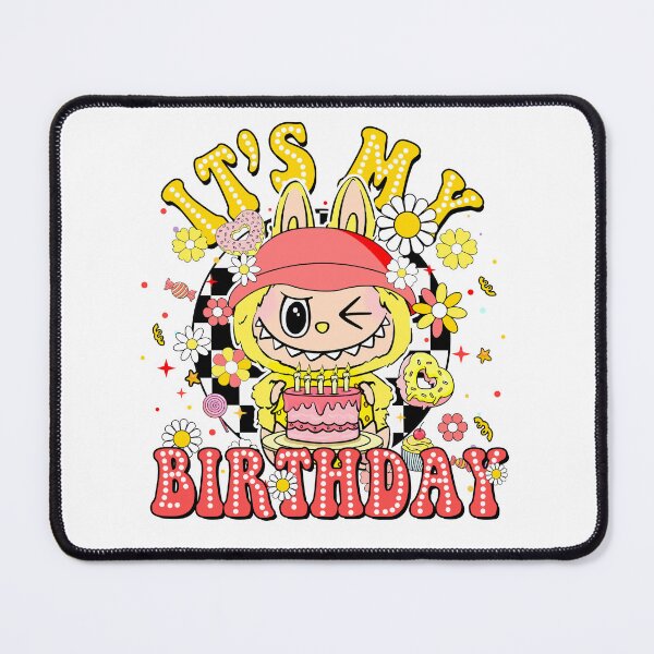 Item preview, Birthday Labubu with Cake and Flowers designed and sold by TheMury.