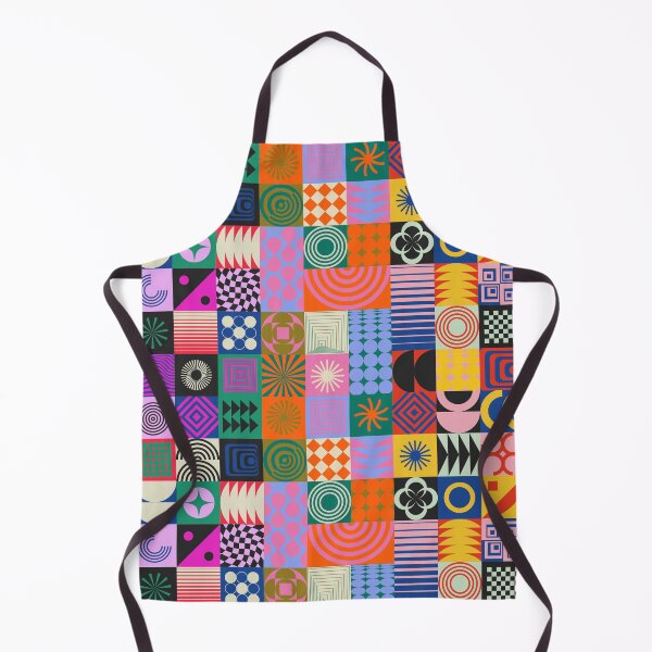 Artikelvorschau, Bunte Bauhaus-Quadrate, moderne Muster entworfen und verkauft von PIXEL POP DESIGNS - Beyond the Norm!.
