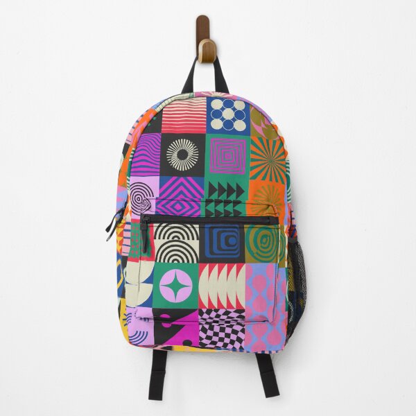 Artikelvorschau, Bunte Bauhaus-Quadrate, moderne Muster entworfen und verkauft von PIXEL POP DESIGNS - Beyond the Norm!.