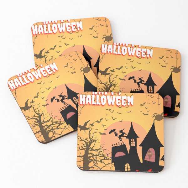 Item preview, Halloween Night in a Haunted House: Spooky Witch, Bats, and a Pumpkin Smile designed and sold by Ajizama.