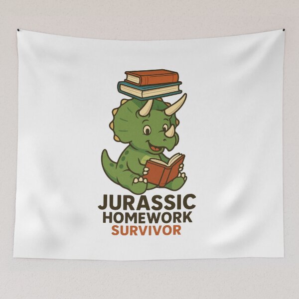 Item preview, Jurassic Homework Survivor Dinosaur School Design designed and sold by Enea Kelo.