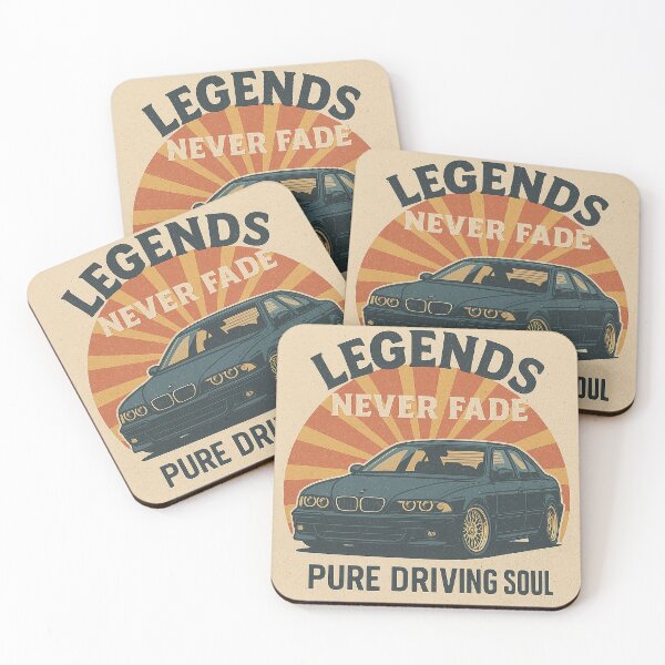 Item preview, Retro E39-Inspired Design with Vintage Background & Bold Typography – Badge-Free Artwork designed and sold by fjurcev.