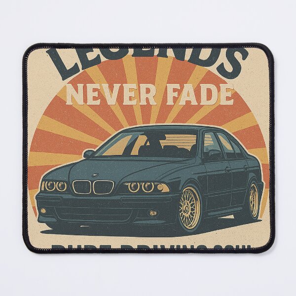 Item preview, Retro E39-Inspired Design with Vintage Background & Bold Typography – Badge-Free Artwork designed and sold by fjurcev.