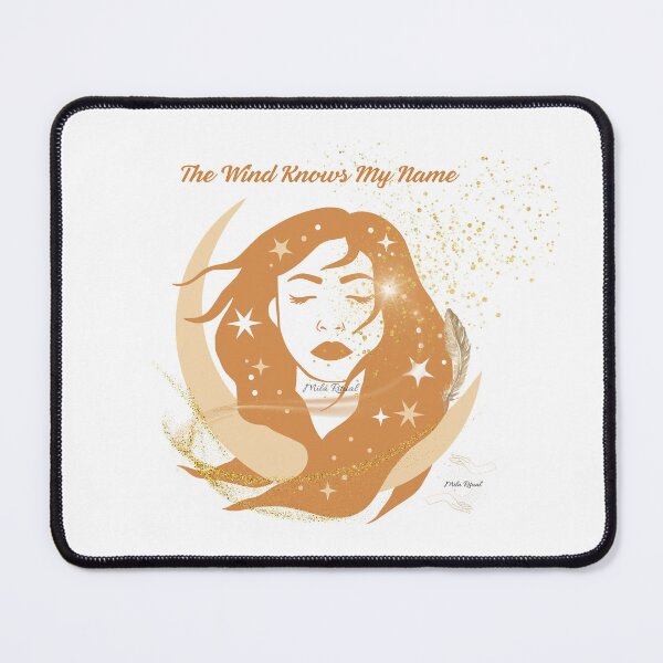 Item preview, The Wind Knows My Name – Boho Redhead Mystic Girl | Witchy Moon Art designed and sold by MilaRitual.