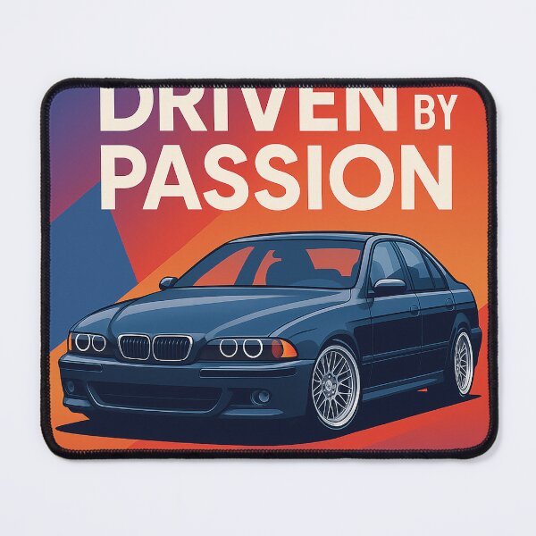 Item preview, Modern e39 Sports Sedan Inspired Design – Clean Artwork with Bold Typography designed and sold by fjurcev.