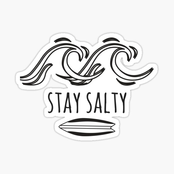 Surf - Restez salé Sticker
