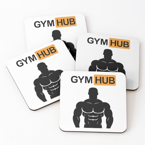 Item preview, Gym Hub Fitness Parody Logo designed and sold by Nuvijo.